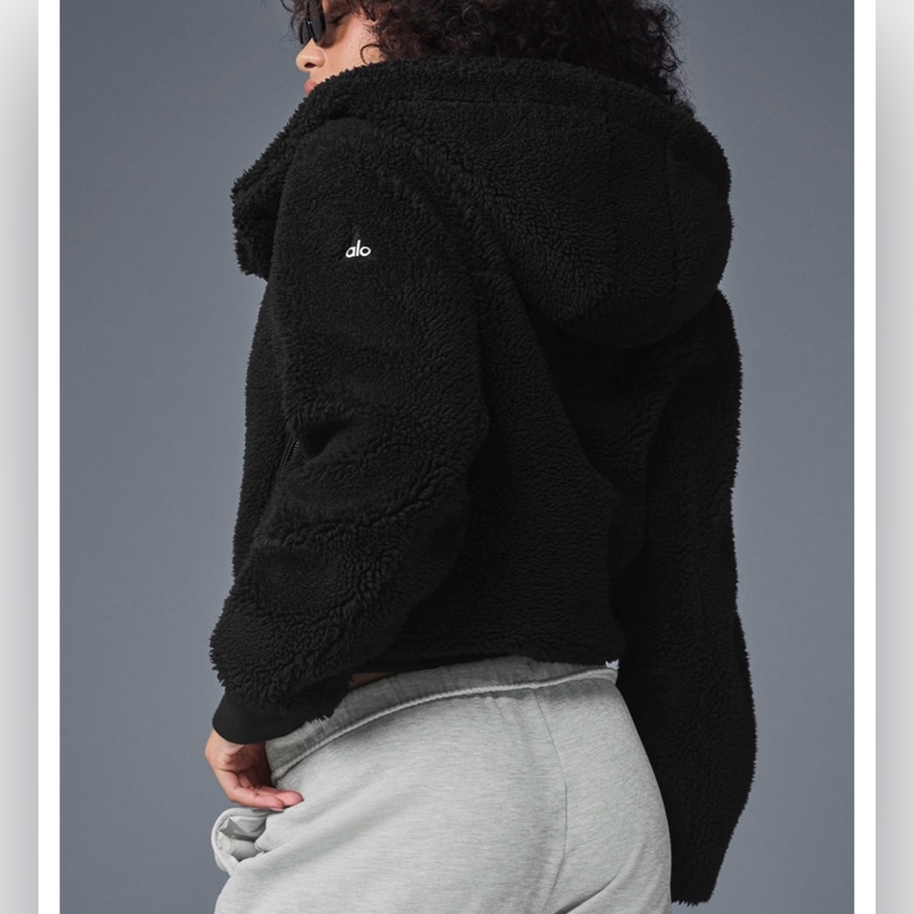 Alo Foxy Sherpa Jacket Black US S NWT